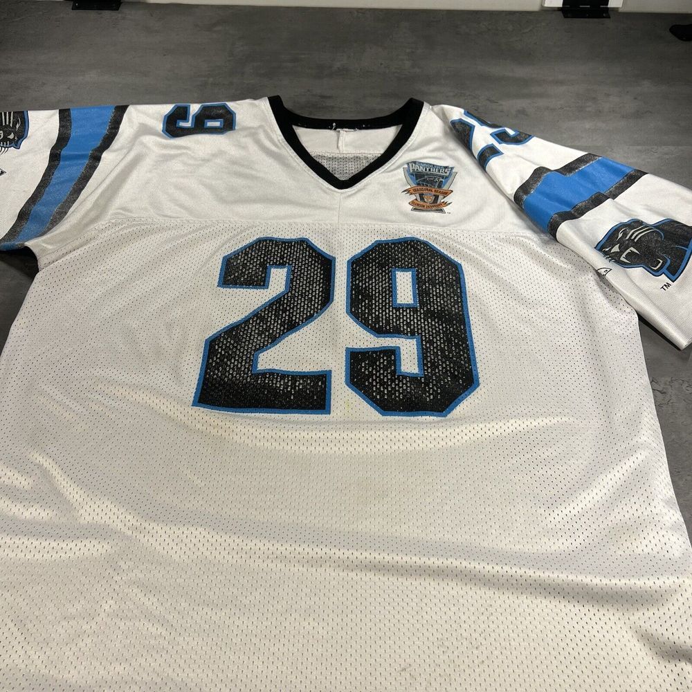 Vintage Apex Carolina Panthers Steve Lofton Football Jersey‎ Inaugural Season